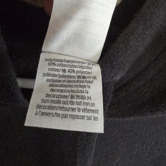 PINK Victoria's‎ Secret Black Long Hoodie XS - Picture 4 of 8